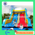 Giant inflatablle tobogán de agua para adultos inflables bouncy castillo con tobogán de agua en venta